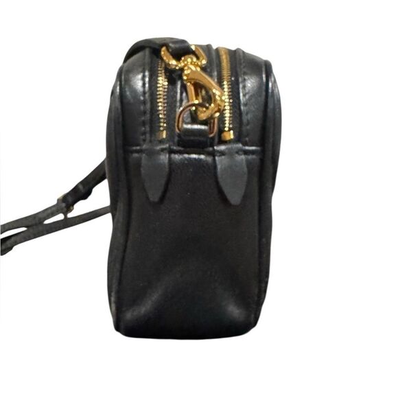 Miu Miu Black Leather Matelasse Quilted Double Zip Shoulder Bag Pochette Auth - Picture 4 of 14